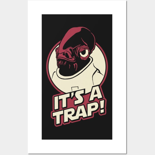 It s a Trap Wall Art by Vector-Planet